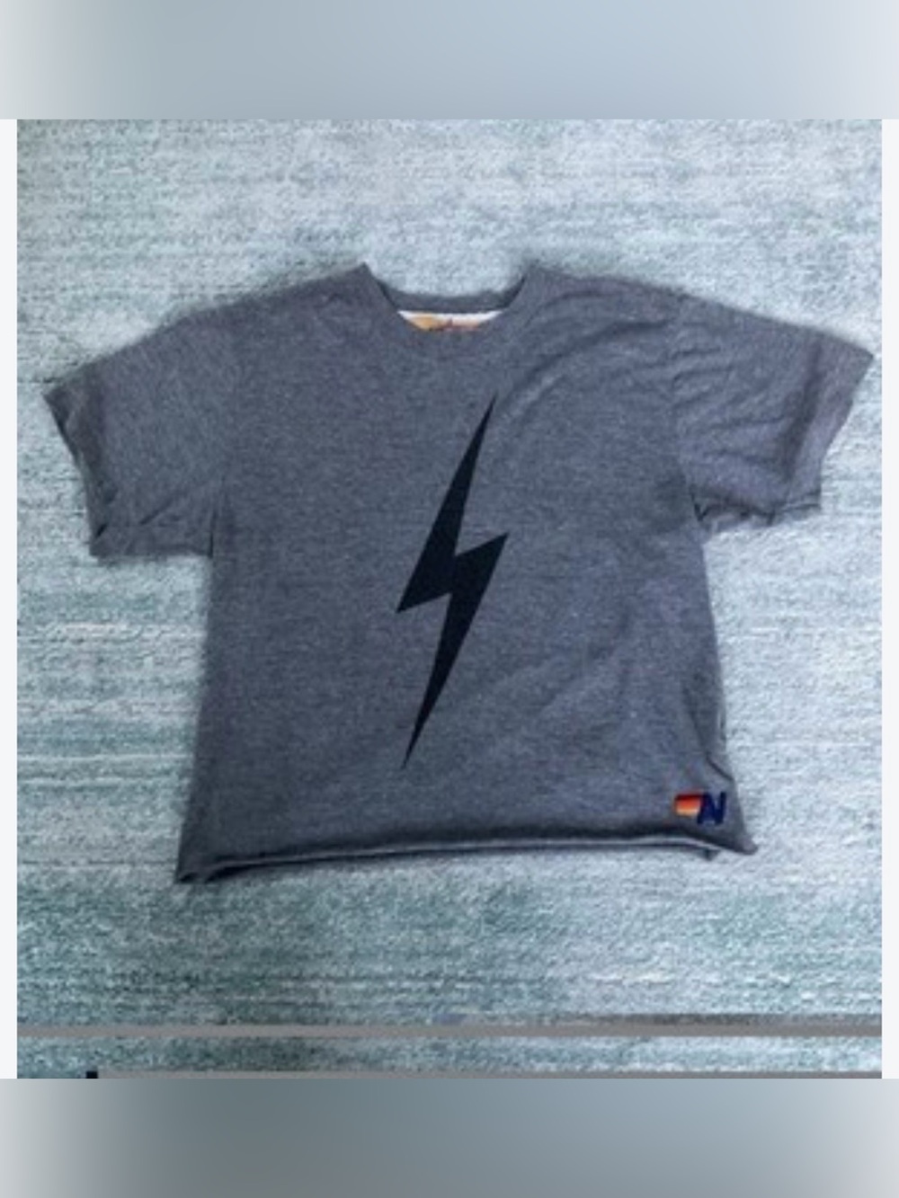 AVIATOR NATION BOLT TEE - HEATHER GREY